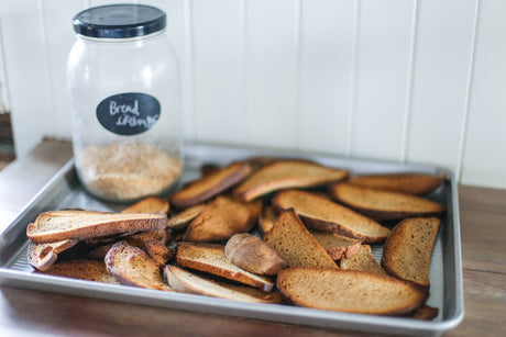 Bread Crumbs on USA Pan Sheet Pan