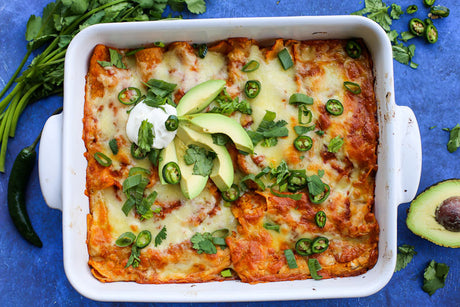 Chicken Enchiladas Rojas-overhead