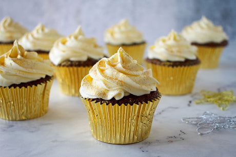 Gingerbread Cupcakes with Lemon Cream Cheese Frosting