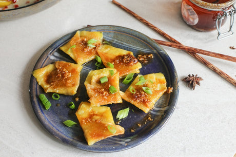 Asian Fakeaway Dumplings with Sichuan Chili Oil