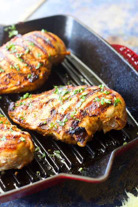 Smoked Paprika Grilled Chicken with the Staub Cast Iron Grill