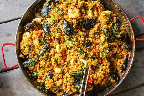 Authentic Spanish Paella Dish with Garcima