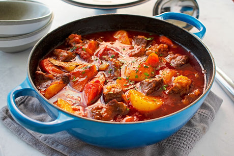 Hungarian Goulash with the Le Creuset Cast Iron Marmite