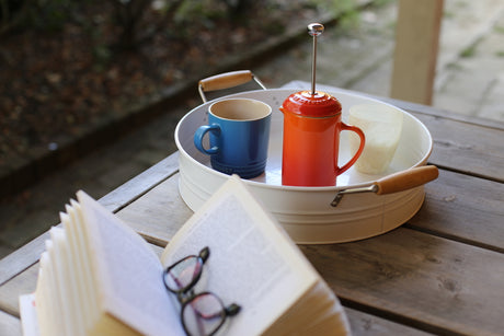 Mindful Coffee for One in the Le Creuset French Coffee Press