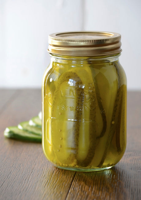 Homemade Pickled Cucumbers in Kilner Jars