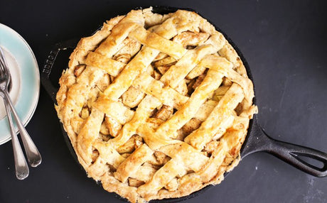 All American Apple Pie in a Cast Iron Lodge Skillet