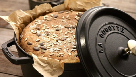 Easy Bake Spelt Bread in the Staub Cocotte