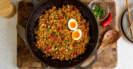 Ramen Noodles with Stir-Fried Pork