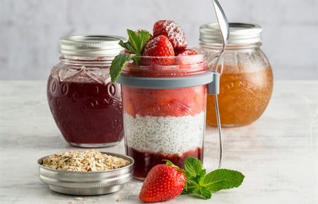 Strawberry Chia Seed Overnight Oats