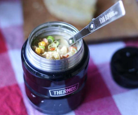 Thermos Food Jar with folded spoon