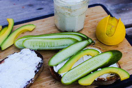 Vegan Mayo with Lemon Squeeze and Sandwich