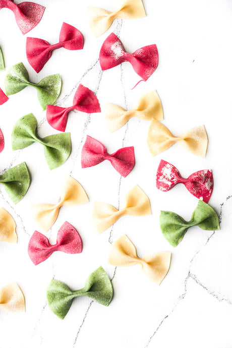 Colourful Bowtie Farfalle Pasta with Marcato