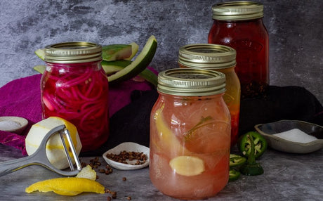 Spicy Pickled Watermelon Featuring the Kilner Genuine Preserve Jars