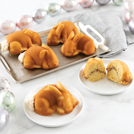 Cinnamon Roll Baby Bunny Cakes for Easter