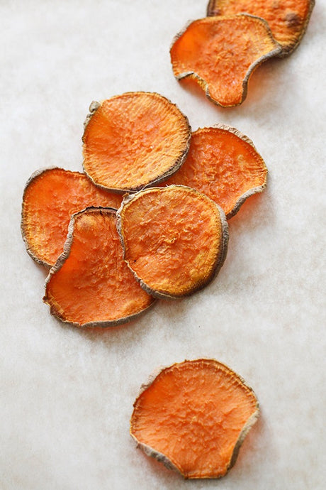 Guilt-free and Crispy Baked Sweet Potato Chips