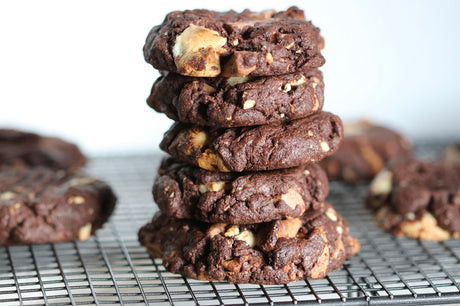 Triple Chocolate Chunk Cookies