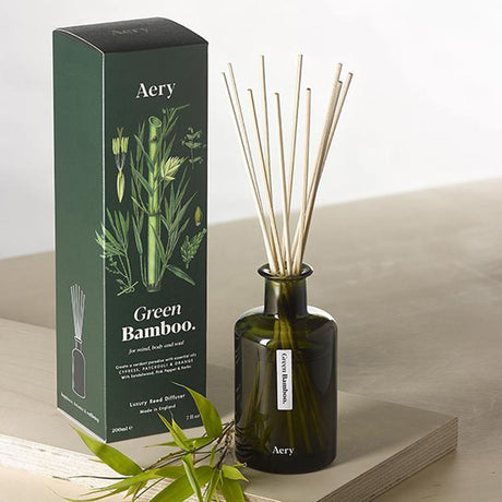 Aery Living Botanical Green Reed Diffuser 200ml Green Bamboo - Image 02