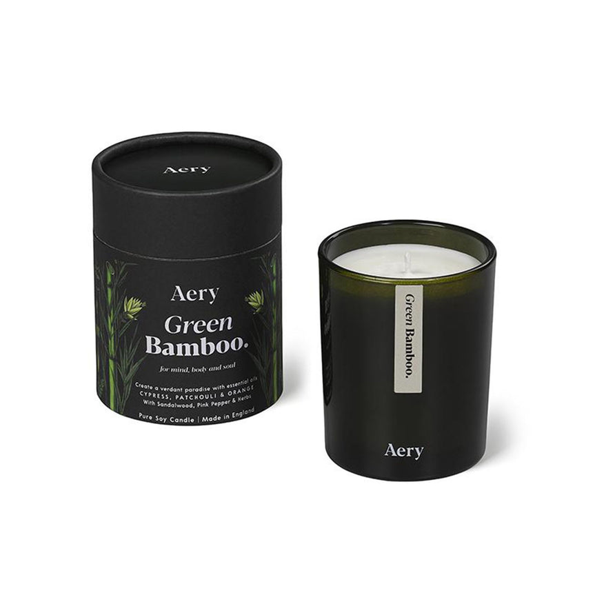 Aery Living Botanical Green Soy Wax Candle 200g Green Bamboo - Image 03