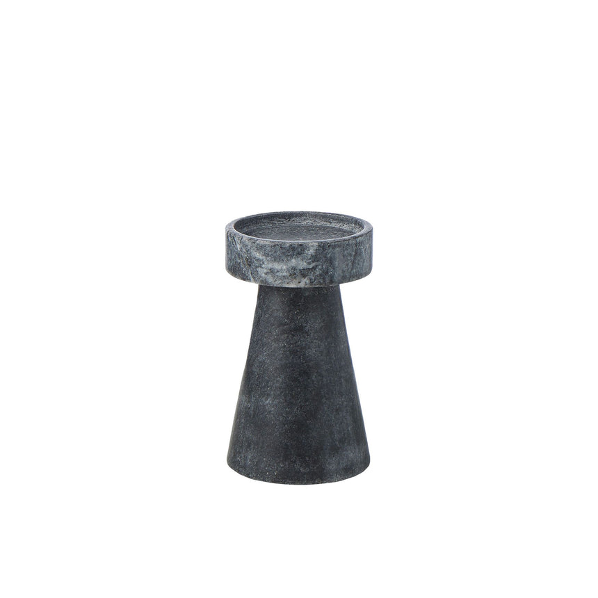 Amalfi Blythe Candle Holder 15cm Grey - Image 01