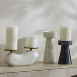 Amalfi Blythe Candle Holder 15cm Grey - Image 02