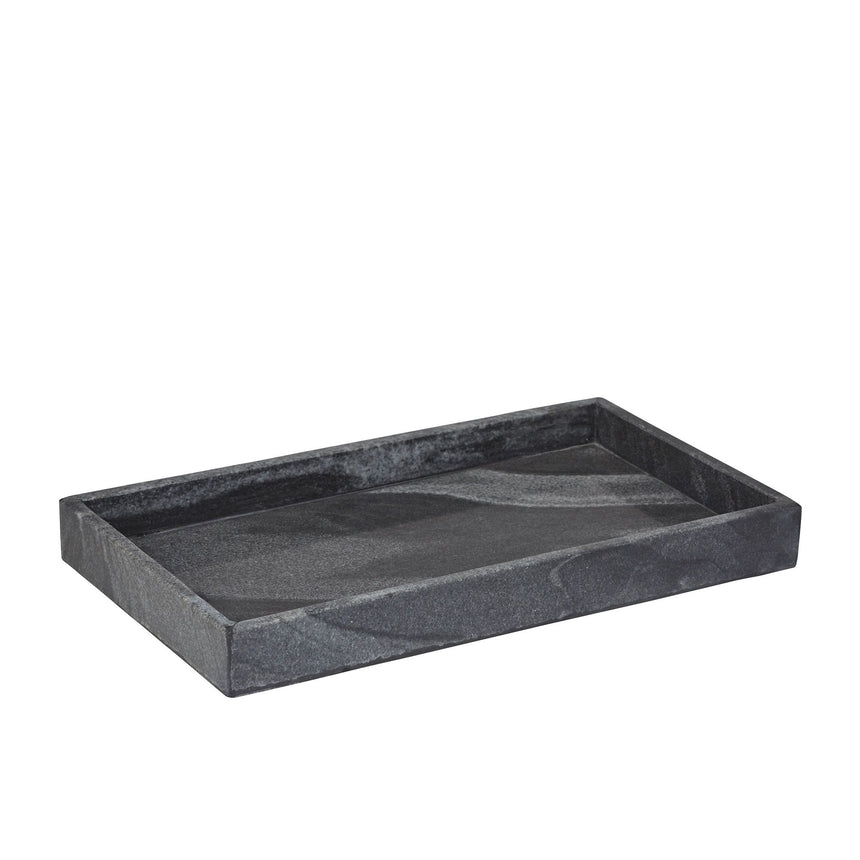 Amalfi Cararra Tray 22.5x40cm Black - Image 01