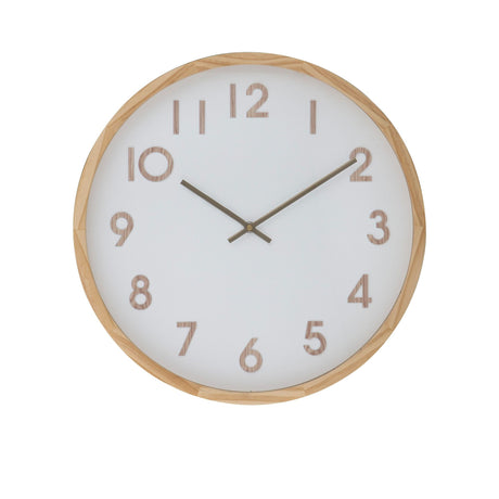 Amalfi Leonard Wall Clock 41.5cm Natural - Image 01