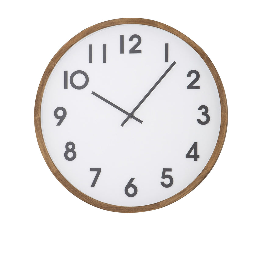 Amalfi Leonard Wall Clock 41.5cm Brown - Image 01