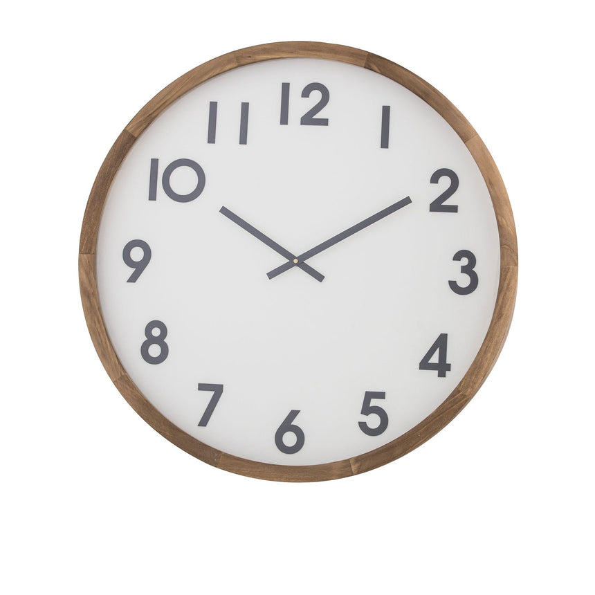 Amalfi Leonard Wall Clock 61cm Brown - Image 01