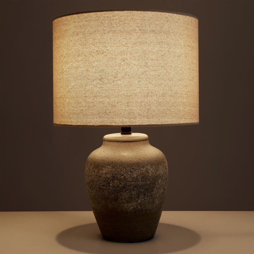 Amalfi Rustic Stone Table Lamp - Image 02