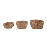 Amalfi Woven Seagrass Basket Set 3pc - Image 02