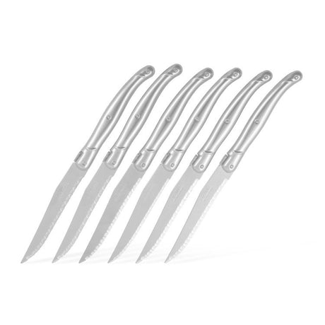 Laguiole by Andre Verdier Debutant Serrated Table Knife 6pc Stainless - Image 02