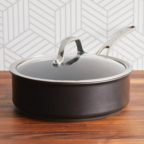 Anolon X Seartech Non-Stick Sautepan with Lid 24cm 3.3 Litre - Image 02