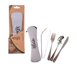 Appetito Traveler's Stainless Steel Cutlery Set of 5 - Image 03