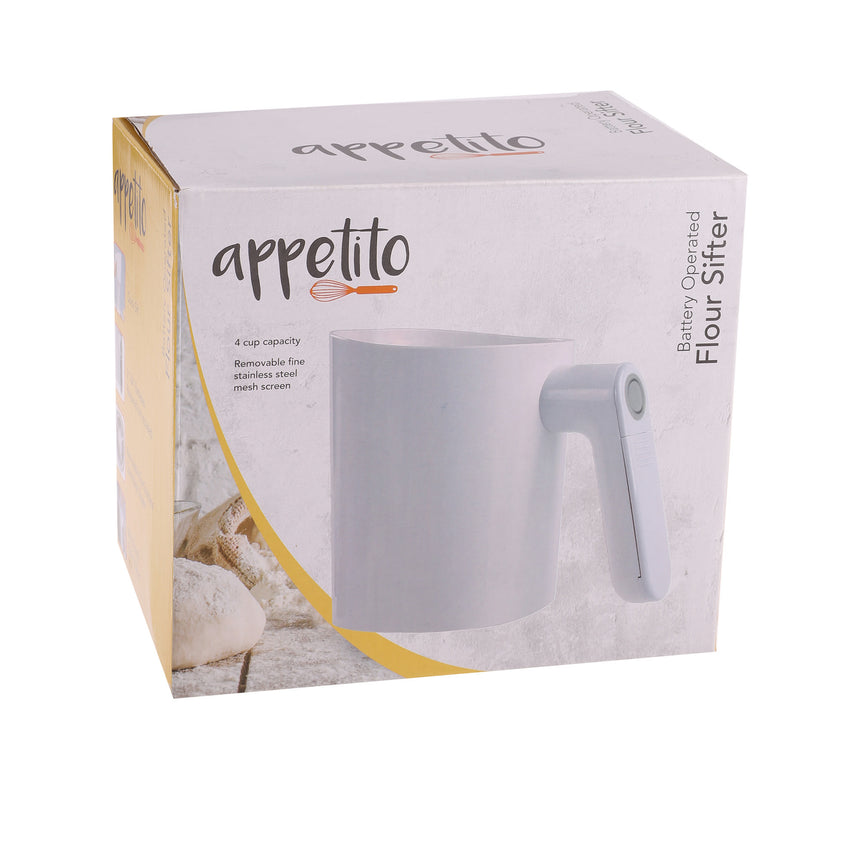 Appetito Battery Operated 4 Cup Flour Sifter - Image 02