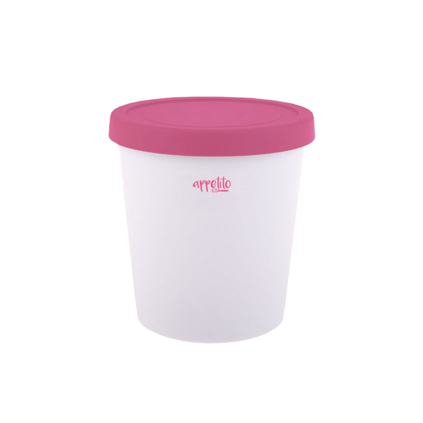 Appetito Round Ice Cream Tub 1 Litre in Pink - Image 01