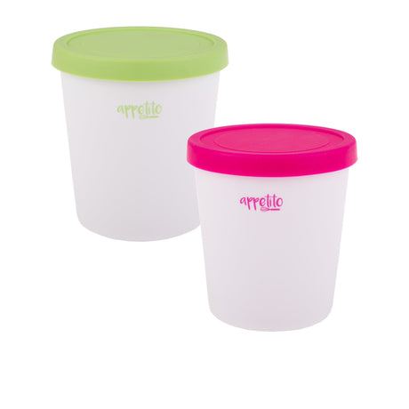 Appetito Round Ice Cream Tub 1 Litre in Pink - Image 02