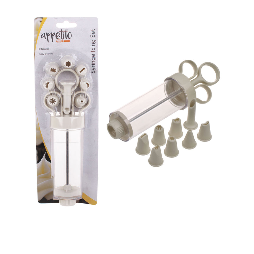 Appetito Icing Syringe Set with 8 Nozzle - Image 01