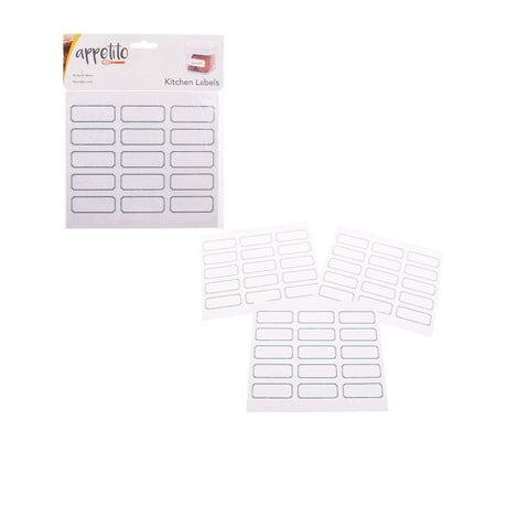 Appetito Blank Kitchen Labels Pack of 45 - Image 02