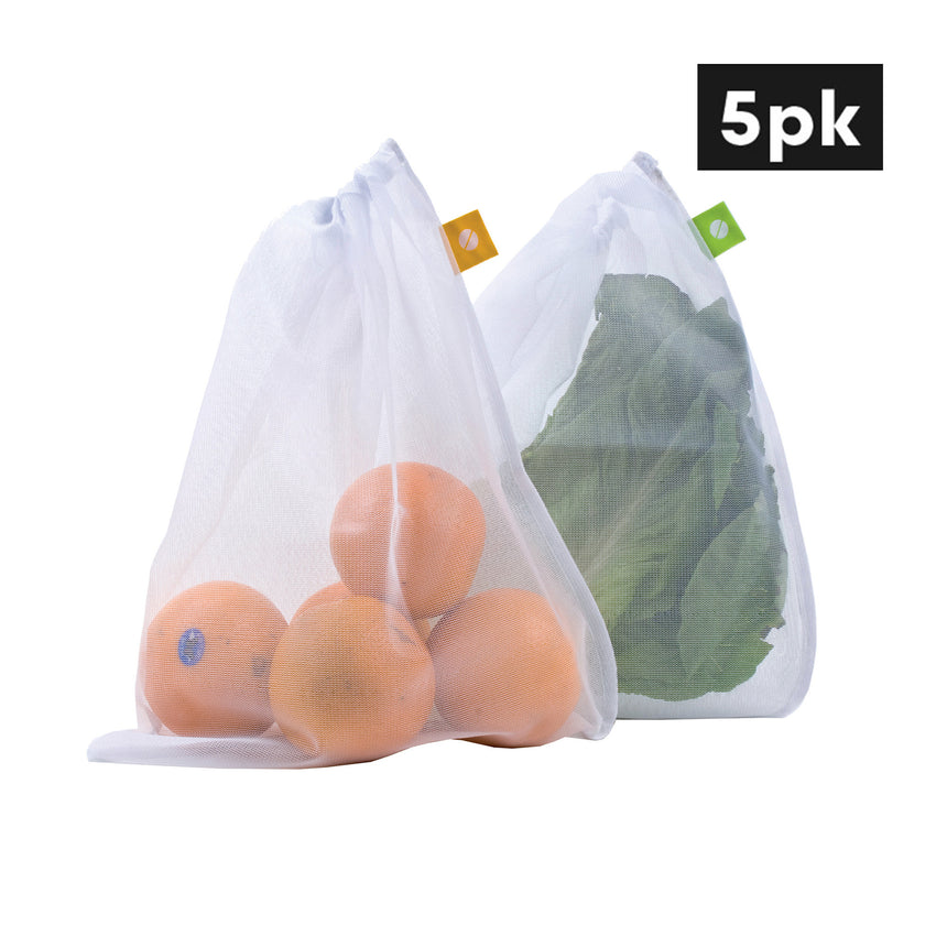Appetito Reusable Produce Mesh Bag 5pk - Image 01