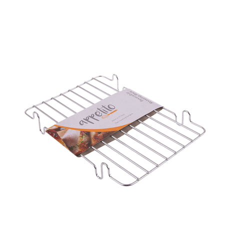 Appetito Reversible Roasting Rack 24x17.5cm Silver - Image 01