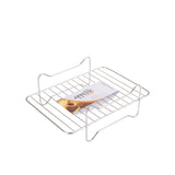 Appetito Stainless Steel Rectangular Air Fryer Rack 22cm - Image 03