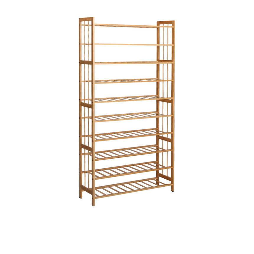 Artiss Bamboo 10 Tier Shoe Rack Shelf Storage - Image 01