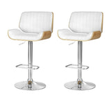 Artiss Bar Stool Set of 2 White - Image 01