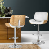 Artiss Bar Stool Set of 2 White - Image 02