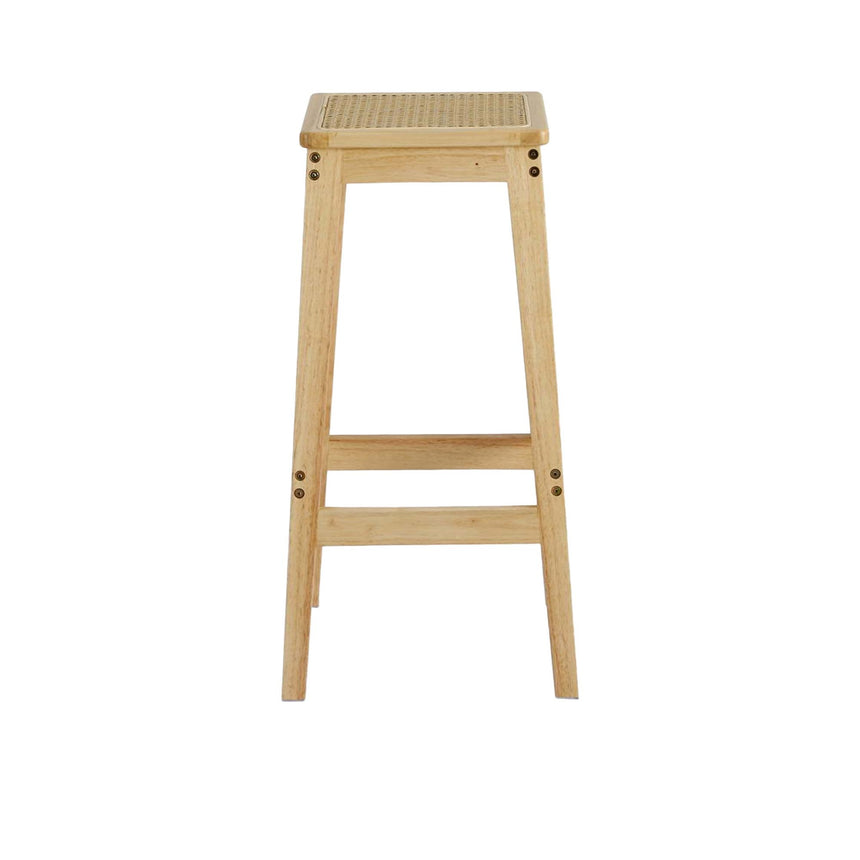 Artiss Rubber Wood Bar Stool Set of 2 - Image 03