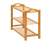 Artiss Bamboo 3 Tier Shoe Rack Shelf Storage - Image 04