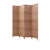 Artiss 4 Panel Rattan Room Divider Natural - Image 01