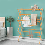 Artiss Bamboo Clothes Drying Rack - Image 02