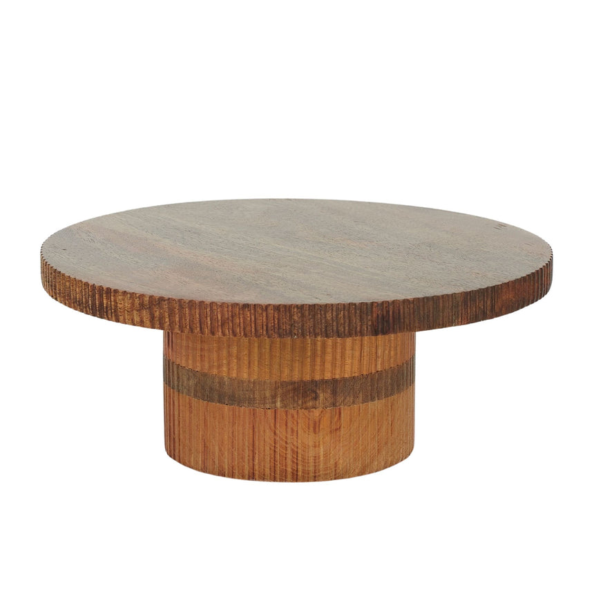 Assemble Ulla Wood Cake Stand 30cm Natural - Image 01