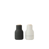 Audo Copenhagen Salt & Pepper Small Bottle Grinder with Beech Lid Set Ash Carbon - Image 01